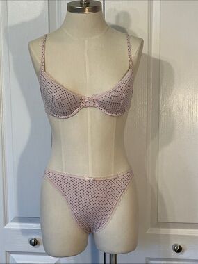 Naturana pink lingerie set